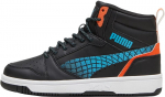 Puma Avalynė Paaugliams Rebound V6 Mid Techie Bud Black Blue Orange 397945 02 397945 02/3