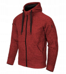 Vyri&scaron;ki džemperiai su gobtuvu Helikon-Tex Covert HOODIE FullZip, Melange Red