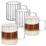 400 ml stiklinis kavos arba arbatos puodelis 4 vnt.