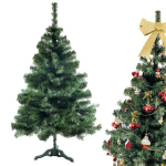Dirbtinė pu&scaron;is 150 cm, Creative Home, tikrovi&scaron;kas žalias medis, ypač storas, kalėdiniai papuo&scaron;imai, labai tankios &scaron;akos su stabiliu pagrindu, viduje ir lauke