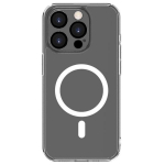 &bdquo;Connect&ldquo; skaidrus &bdquo;Apple iPhone 15 Pro Max&ldquo; dėklas su magnetine apsauga ir kamera, permatomas