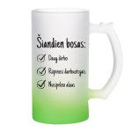 Bokalas &Scaron;iandien bosas..., žalias