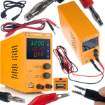 Laboratorinis maitinimo &scaron;altinis Rosfix AmpPulse RAPEP-15002 &ndash; Reguliuojama įtampa ir srovė, USB Quick Charge, 150V 2A