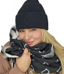 &Scaron;ilta moteri&scaron;ka žieminė kepurė BEANIE rudenį vienspalvė kepurė
