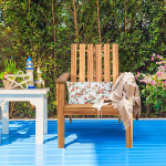 Costway Outdoor Adirondack medinė kėdė Klasikinė Adirondack kėdė su ergonomi&scaron;ku dizainu 69 x 73 x 85 cm Natural