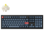 Belaidė žaidimų klaviatūra Keychron V6 Max Wireless V6M-D4 Gateron Jupiter Banana, Anglų (US), juoda sp.