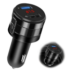 FM moduliatoriai, automobilio Bluetooth FM siųstuvas - dvigubas USB įkroviklio lizdas Aux adapteris greitas įkrovimas laisvų rankų įranga