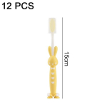 toothbrush,12 Pieces Kids Toothbrush Children Manual Toothbrush Set Soft Contoured Bristles,Style:cute rabbit;
