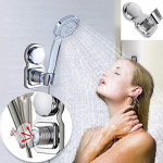 Mixers and showers accesories,Reusable Shower Head Holder - Adjustable Vacuum Suction Cup with Adhesive Stick Disc for Easy Mount,