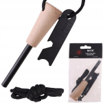 Mfh Essential magnezinis titnagas su medine rankena ir virvele