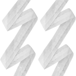 Užuolaidos, Užuolaidų juosta - 30 m x 2,5 cm universali poliesterio juosta klostėms ir raukiniams (balta)