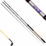 Mikado UV II Heavy Feeder 345/120g me&scaron;kerė (3+3 sekcijos), 121 cm transportavimo ilgis