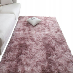 Rožinis pliu&scaron;inis mink&scaron;tas kilimas didelis 220x160 cm gražus xxl