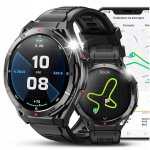 I&scaron;manusis laikrodis I&scaron;manusis laikrodis JG Smart JGR-X2 GPS vyrams, AMOLED ekranas, pokalbių funkcija, 175 sporto režimai, juodas
