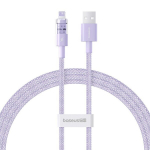 Pakrovėjo Laidas - Baseus Gem USB į IP 2.4A Greitas Pakrovimas 1m Purpurinis