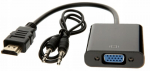 ADAPTERINĖ KEITIMAS I&Scaron; HDMI Į VGA+AUDIO