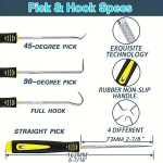 NewShark 1540vnt O-Žiedų Rinkinys su 4 Atsuktuvais - Ilgaamžės Guminės Tarpinės Plovykloms, Santechnikos ir Dujų Jungtims.