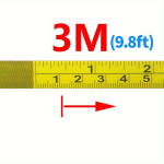 Lipni matavimo liniuotė medienai, 3M (9,8 pėdų) liniuotė