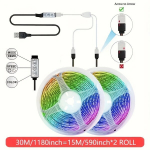 USB LED juostelė dekorui, 98,43 pėdų / 30 m