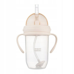 Nei&scaron;sipilanti gertuvė su &scaron;iaudeliu Canpol Babies, 6 mėn+, 270 ml, smėlinė