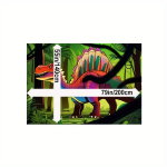Dinozaurų ra&scaron;to dekoratyvinis kilimas, 55 * 79 colių / 140 * 200 cm
