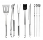Grilio įrankių rinkinys su dėklu GrillGear, 9vnt.