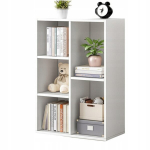 Rebiko Atvira lentyna, pastatoma, balta, didelė spintelė, komoda, loft skandinavi&scaron;ko stiliaus, 5 lentynos