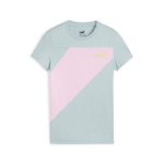 Puma laisvalaikio mar&scaron;kinėliai mergaitėms Power Tee G Turquoise Surf - 67935922, mėlyni, 176 cm