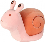 Oukeyi 37.8 cm miela animacinio filmuko sraigės lėlė, pliu&scaron;inis žaislas, dovana vaikams gimtadienio proga, didelė sraigės pagalvėlės lėlė (rožinė)