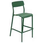 Baro kėdė sodo kėdė Ferne Rimo pu&scaron;ų žalios spalvos plastikinė ergonominė sukraunama