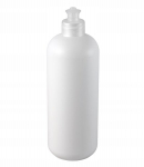 Buteliukas indų plovimo skysčiui 500ml, hdpe, baltas, su push-pull tipo dangteliu