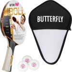 Butterfly&reg; Timo Boll Gold 85020 stalo teniso raketė, skirta pažengusiems žaidėjams, Ittf sertifikuota, pan asia guma, įgaubta rankena