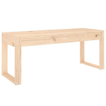 Sodo suoliukas，Sodo suolas，Lauko suoliukas, 110x38x45cm, pu&scaron;ies medienos masyvas CFE7288946