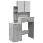 Kosmetinis staliukas，Makiažo stalas su spintele, betono pilkas, 80x35x132cm CFE5803270