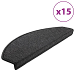Kilimėliai laiptams, 15vnt., antracito spalvos, 65x24x4cm CFE9444673