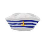 Jūreivi&scaron;ka jungos kepurė, balta