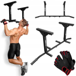 Lubinis prisitraukimų skersinis Hop-Sport, iki 210 kg, juodas