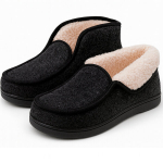 &Scaron;ilti &scaron;lepetės-aulinukai su kailiu, tamsiai pilki, NEEEDIVYOU