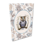 Užra&scaron;ų knygelė A5 tinklelis Soft Touch Owl - EV-Corp