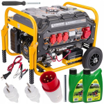 Universalus benzininis generatorius 3000 W su elektriniu ir rankiniu paleidimu
