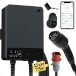deWB11 Elektromobilių įkrovimo stotelė su programėle, 11 kW