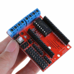 L293D variklio valdiklis, skirtas ESP8266 &bdquo;WiFi ESP12E LUA&ldquo; - raudona