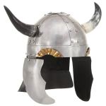 Vikingų &scaron;almas VidaXL, sidabrinis, plienas, fantastinis