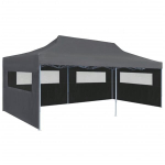 Pop-up i&scaron;skleidžiama proginė palapinė, 3x6 m,, Antracito spalvos