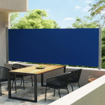 I&scaron;traukiama &scaron;oninė kiemo markizė vidaXL, 600x160 cm, Mėlyna