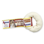 Antos mažas baltas žiedas Donut White i&scaron; jaučio odos 7-8cm