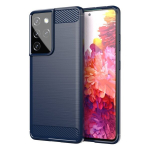 Hurtel Carbon Case skirtas Samsung Galaxy S21 Ultra 5G, mėlynas