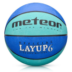 Meteor Layup 6 krep&scaron;inio kamuolys mėlynas