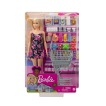 Lėlė Barbie su pirkinių krep&scaron;iu