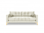 Dvivietė sofa Cosmopolitan Design Bali, &scaron;viesios smėlio/auksinės spalvos